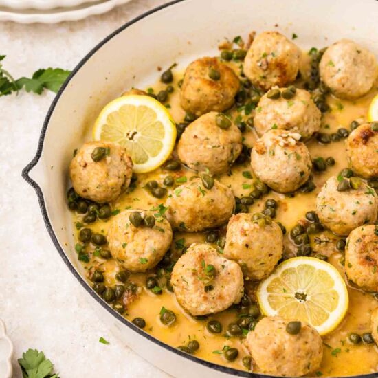 Chicken Piccata Meatballs - Recipe photo by pumpkinnspice