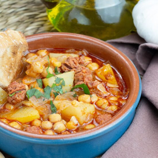 Chorizo + Chickpea Spanish Stew - Recipe photo by Little Nomads Recipes