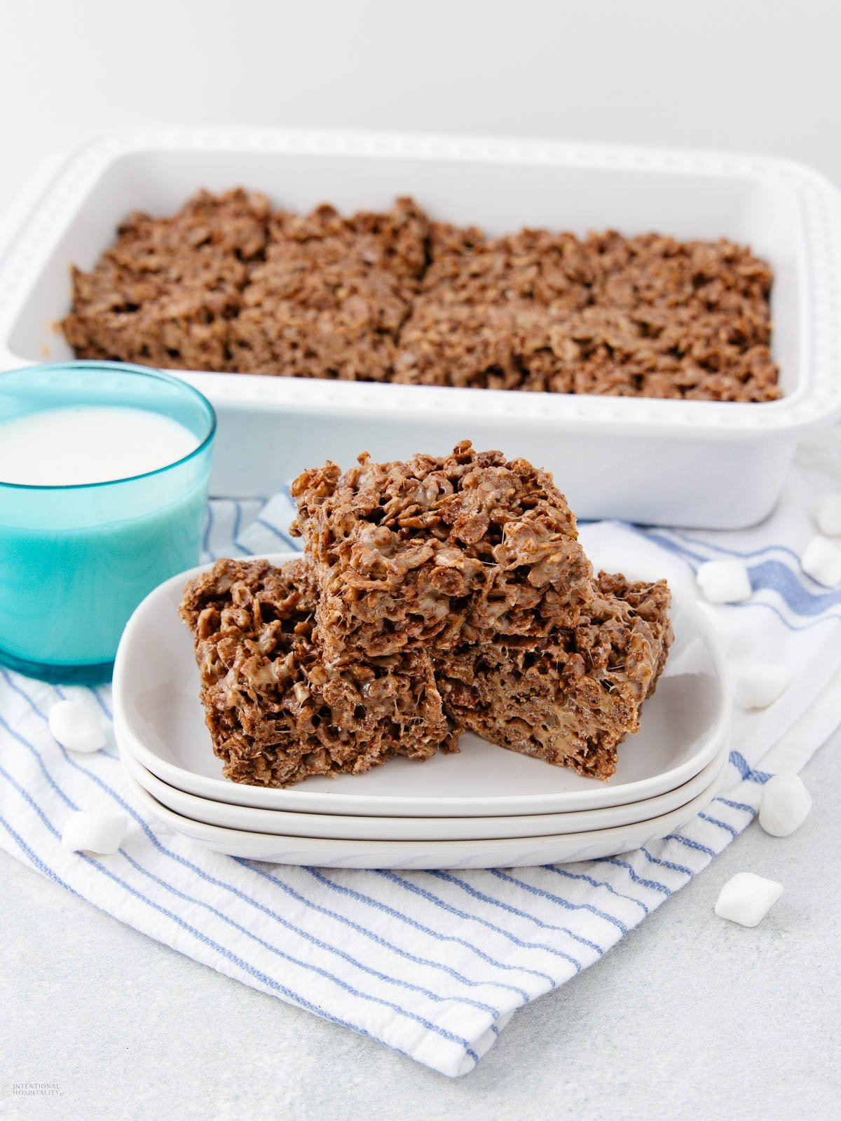 Cocoa Peanut Butter Rice Krispie - Recipe photo by Intentional Hospitality