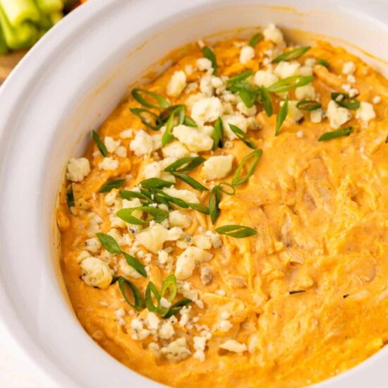 Crockpot Buffalo Chicken Dip - Recipe photo by livingchirpy