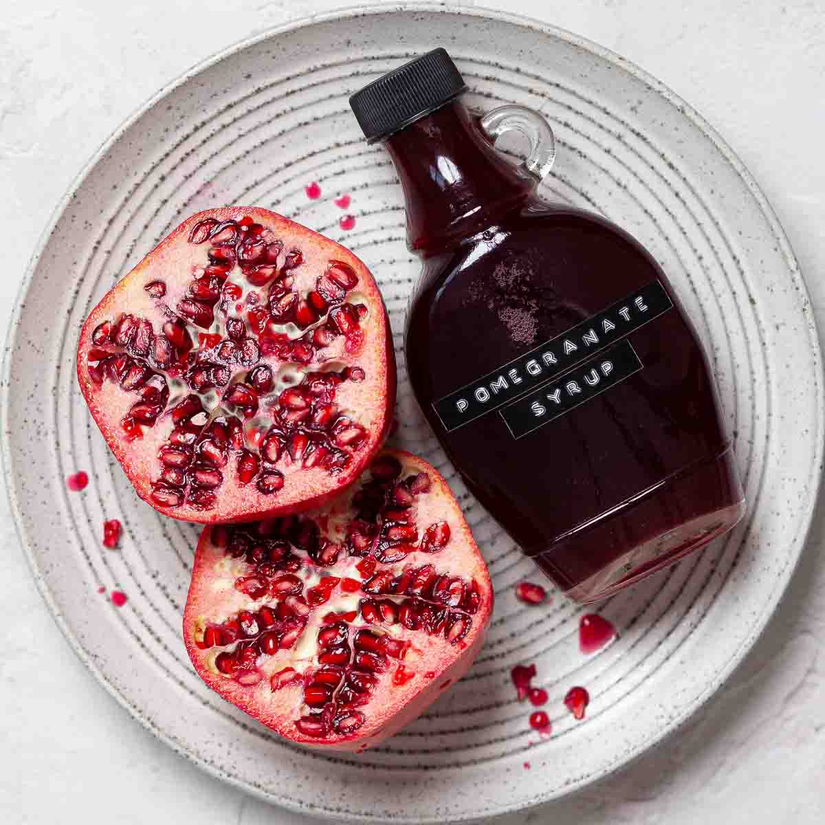 Pomegranate Syrup - Recipe photo by Little Sugar Snaps