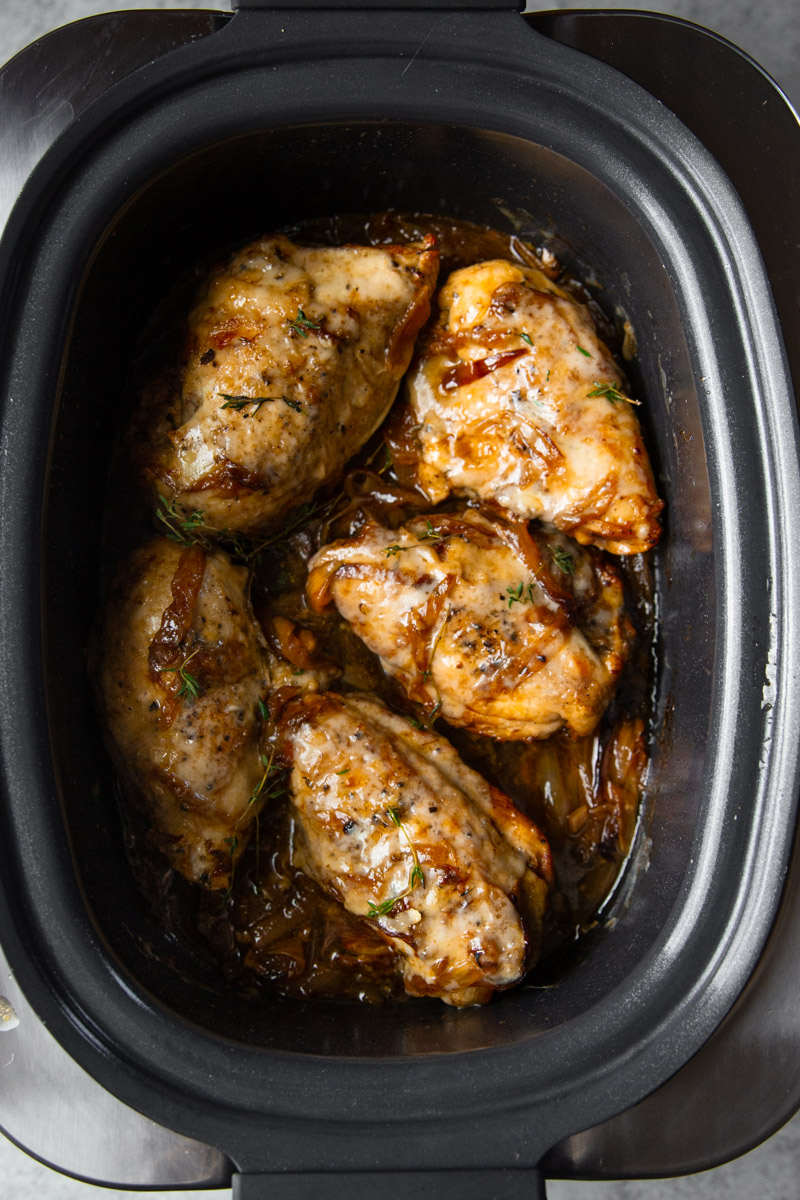 Slow Cooker French Onion Chicken - Recipe photo by Garden in the kitchen