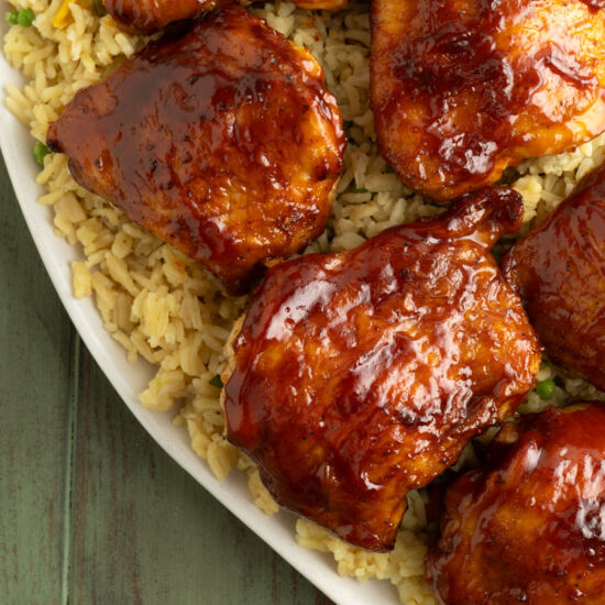Air Fryer BBQ Chicken Thighs - Recipe photo by TheDeliciousSpoon