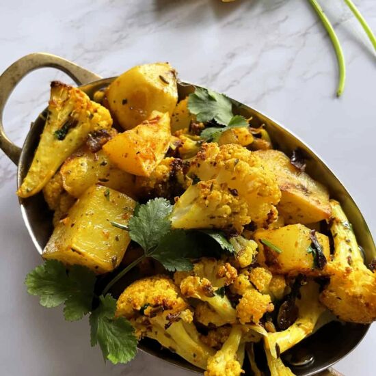 Oven Roasted Aloo Gobi - Recipe photo by thekitchendocs