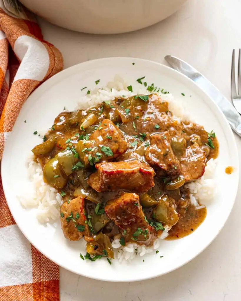 Beef Tips and Rice - Recipe photo by Small Town Woman