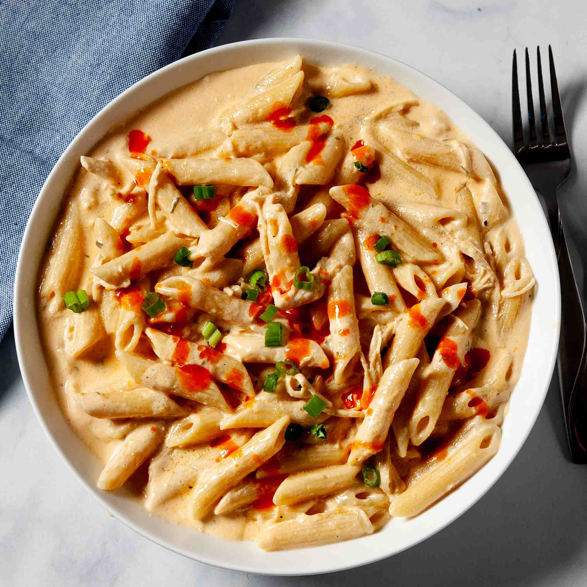 Buffalo Chicken Pasta - Recipe photo by chewoutloud