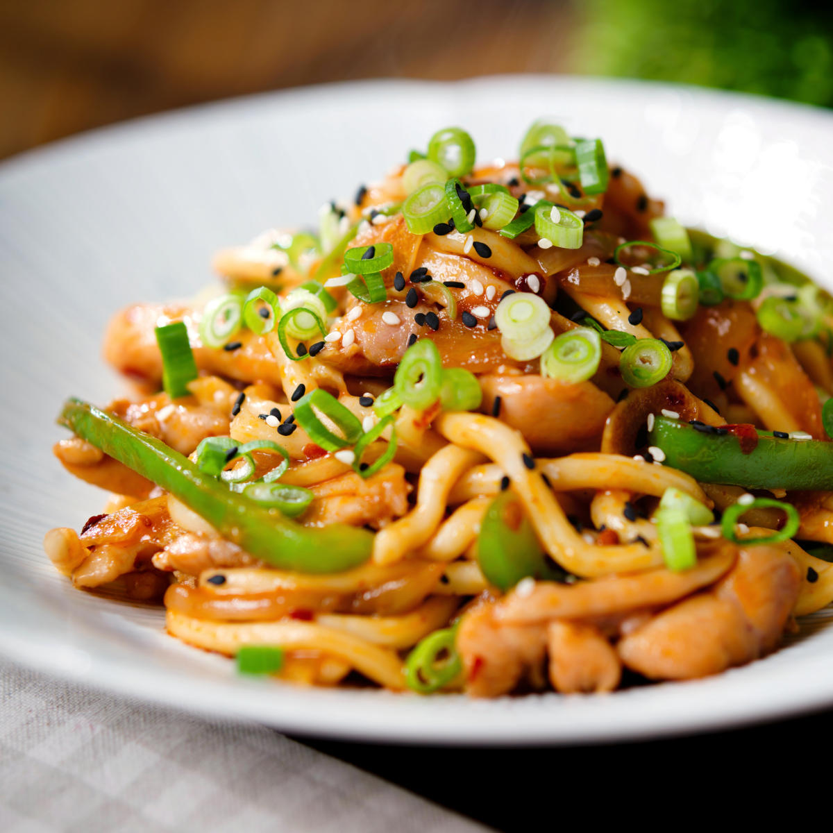 Garlic, Chicken Udon Noodle - Recipe photo by Brian Jones