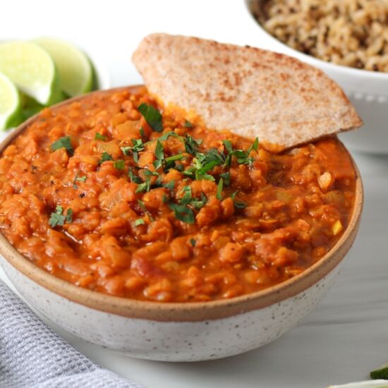 Creamy Coconut Lentil Curry - Recipe photo by chefv