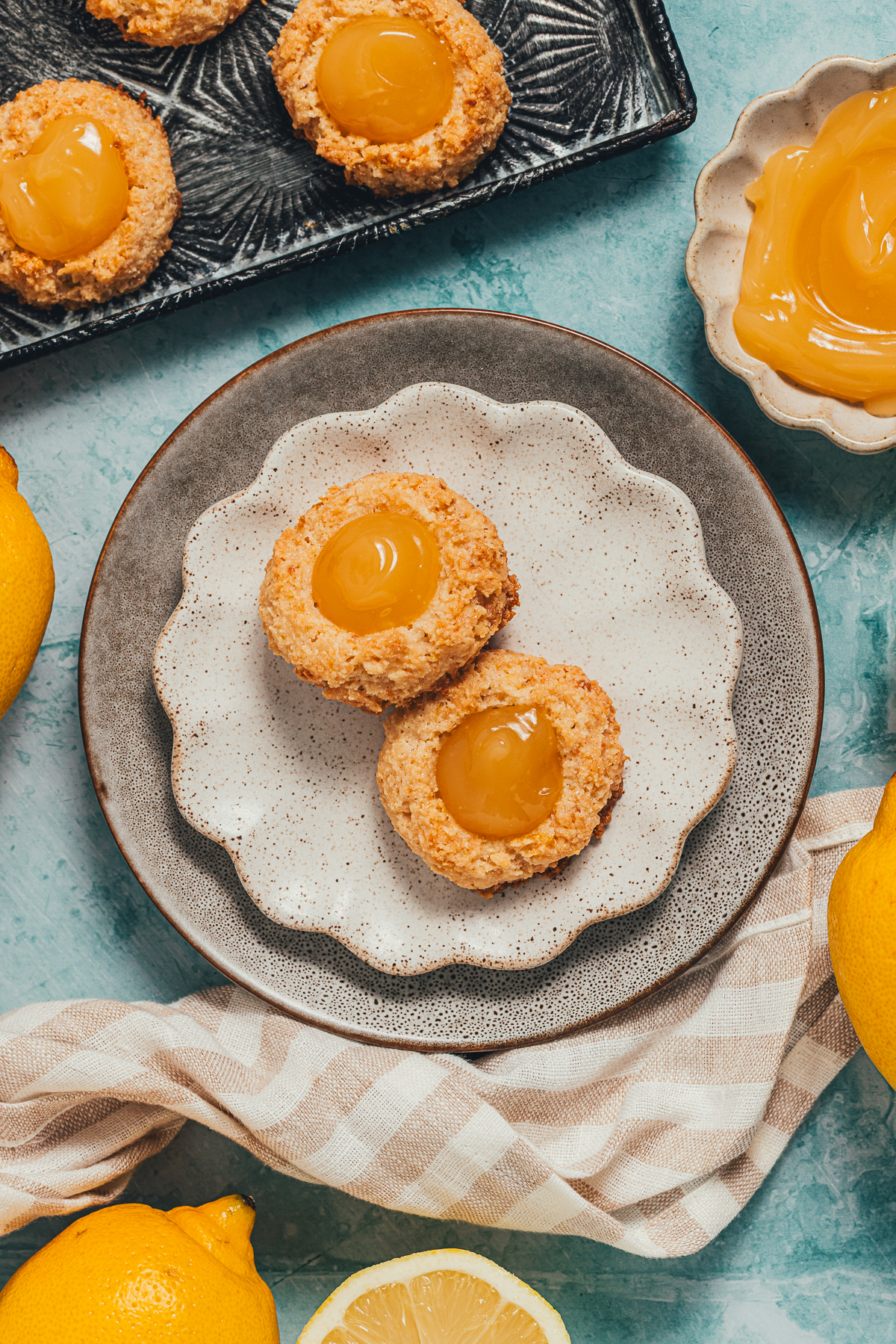 Macaroon Thumbprints w/ Lemon Curd - Recipe photo by sweetmiscellany