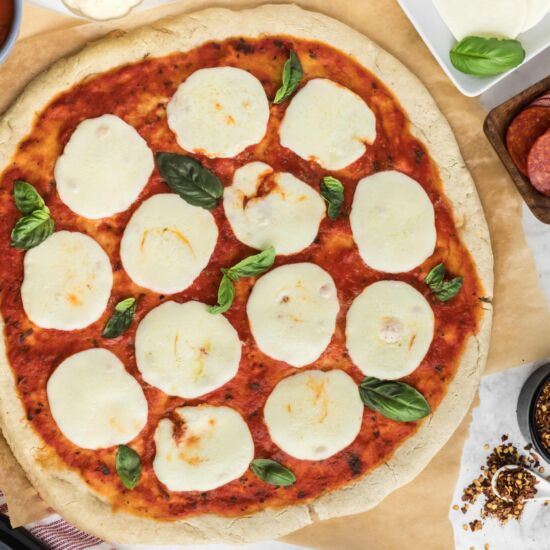 Gluten Free Pizza Dough - Recipe photo by Seasonal Cravings