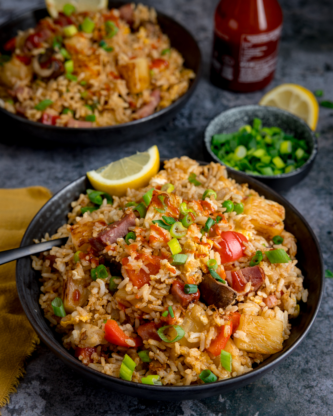 Ham and Pineapple Fried Rice - Recipe photo by KitchenSanctuary