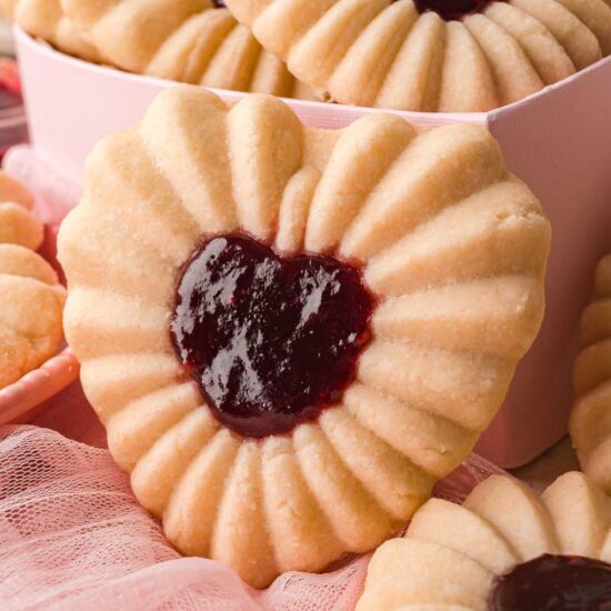 Heart Jam Cookies - Recipe photo by Tessies Table