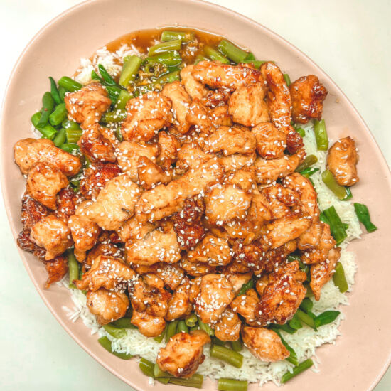 Sesame Orange Chicken - Recipe photo by jenngiamsmith
