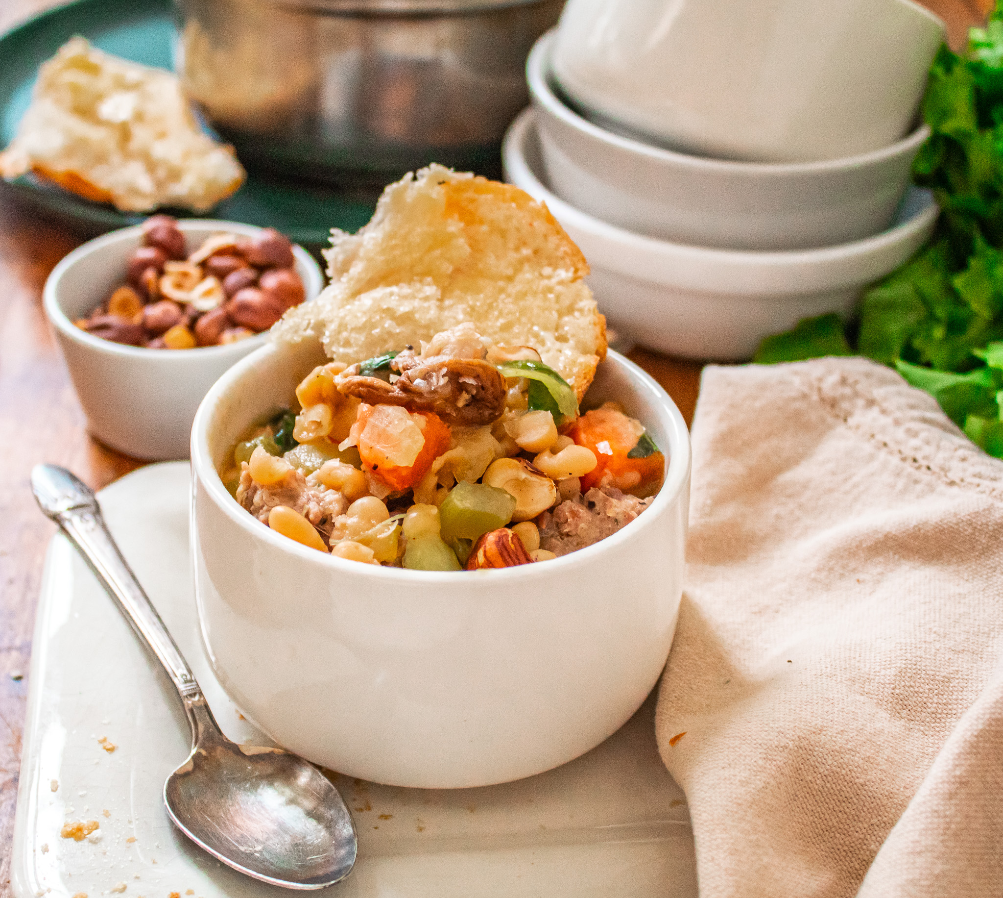 Escarole White Bean Soup - Recipe photo by TheSiftedField2