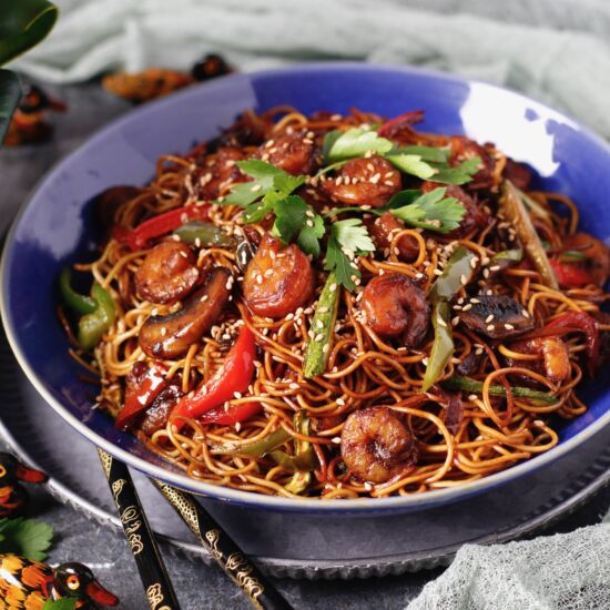 Shrimp and Veggie Stir Fried Noodle - Recipe photo by Rachida