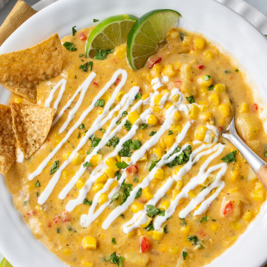 Mexican Street Corn Chowder - Recipe photo by Savingroomfordessert