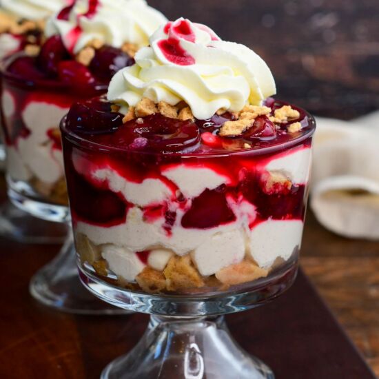 No Bake Cherry Cheesecake Parfait - Recipe photo by WillCookForSmiles