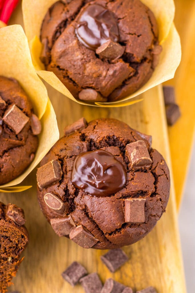 Viral Olympic Chocolate Muffins - Recipe photo by The Cookin Chicks