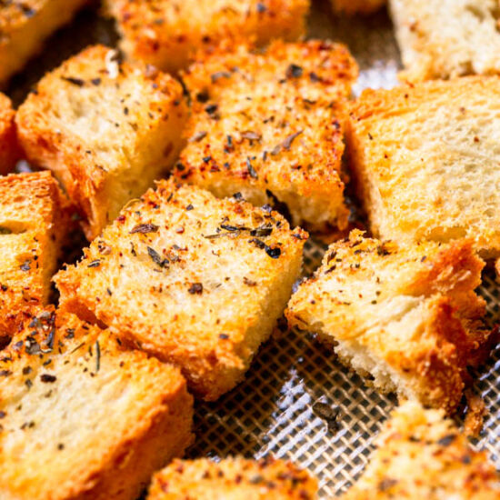 Oven Roasted Croutons - Recipe photo by alldayintheoven