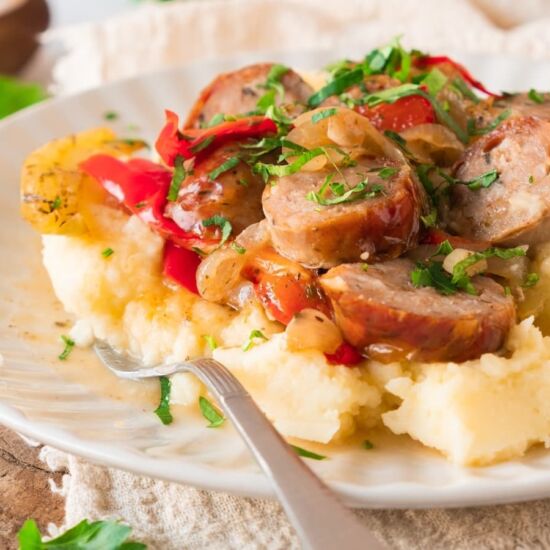 Roasted Sausage Dinner - Recipe photo by ThrivingInParenting