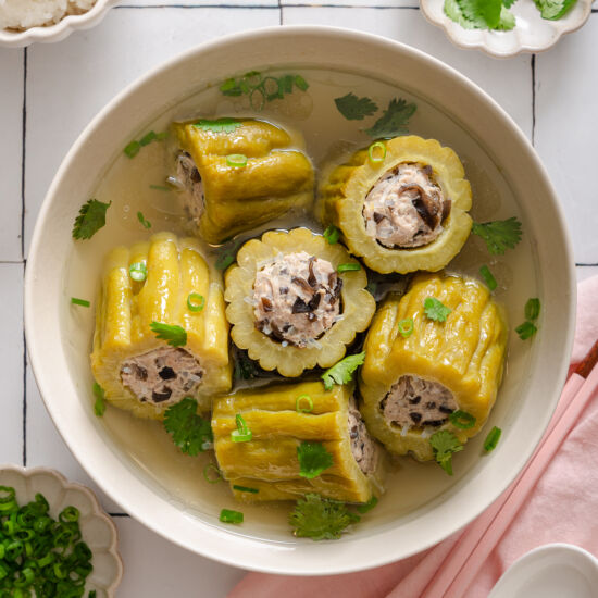 Vietnamese Bitter Melon Soup - Recipe photo by takestwoeggs