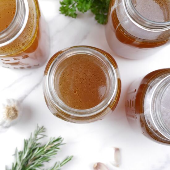 Slow Cooker Chicken Bone Broth - Recipe photo by This Mom Cooks