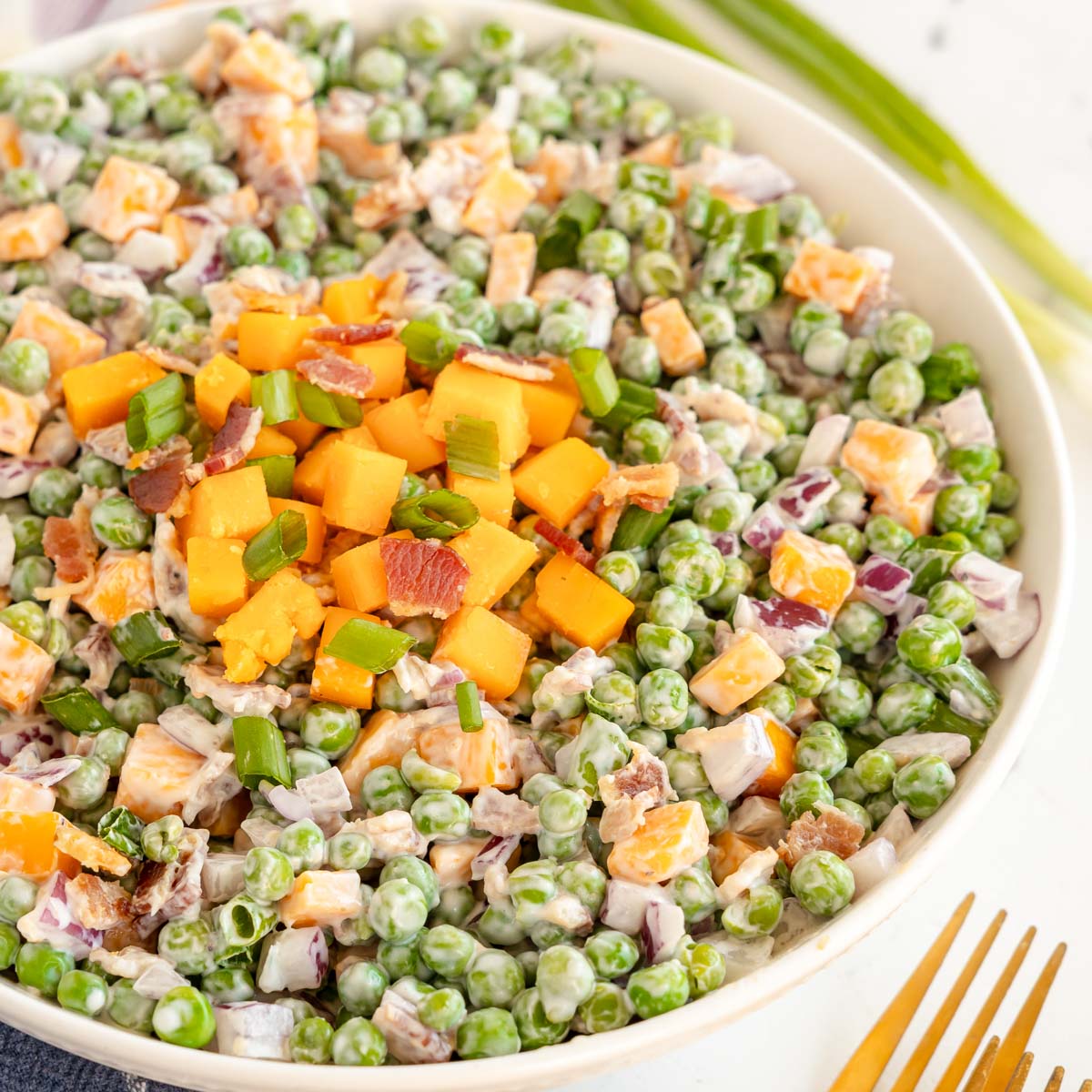 Pea Salad - Recipe photo by KyleeCooks