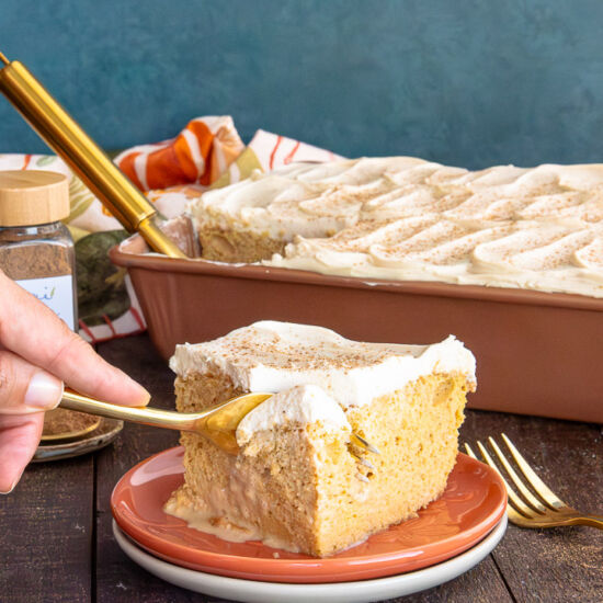 Pumpkin Chai Tres Leches Cake - Recipe photo by senseandedibility