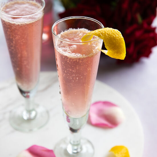 Rosé French 75 - Recipe photo by BitterSweet