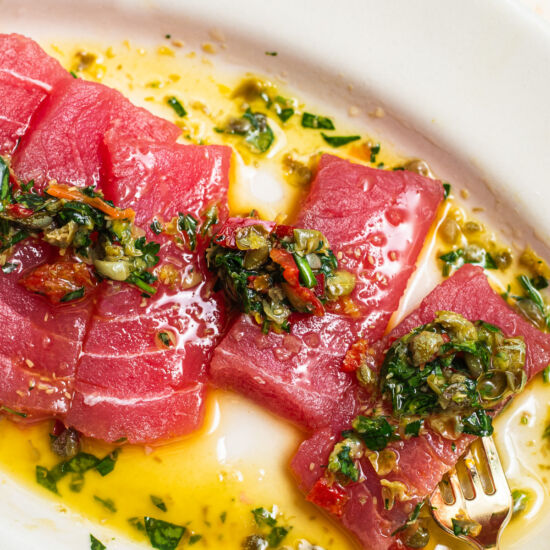 Simple Tuna Crudo - Recipe photo by homecookingcollective