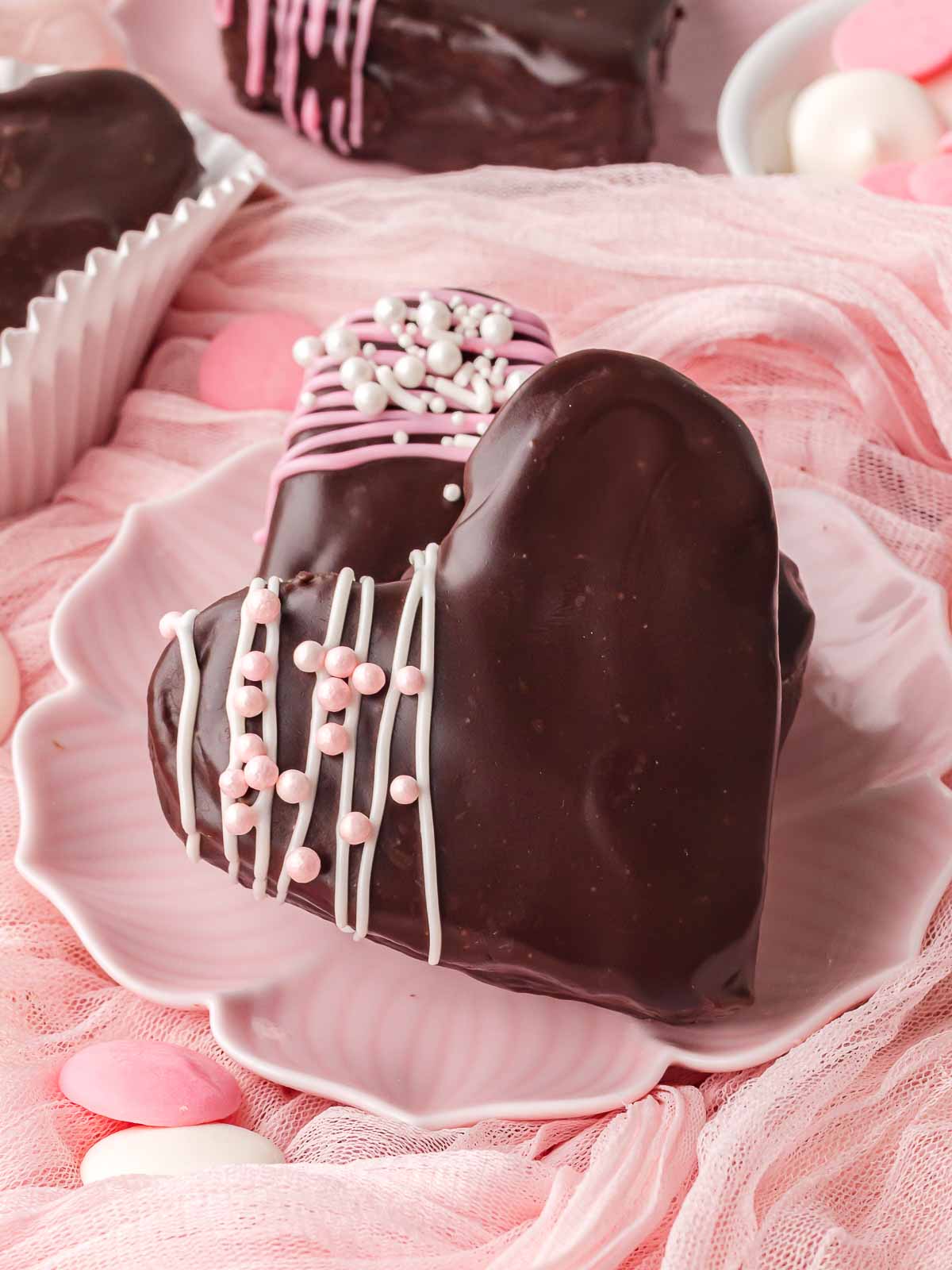 Valentine Brownies - Recipe photo by Tessies Table