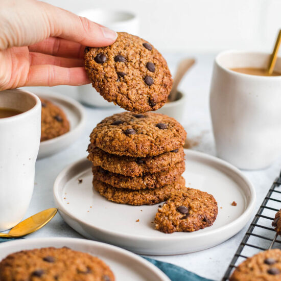Vegan Tahini Chocolate Chips Cookie - Recipe photo by veggiejam