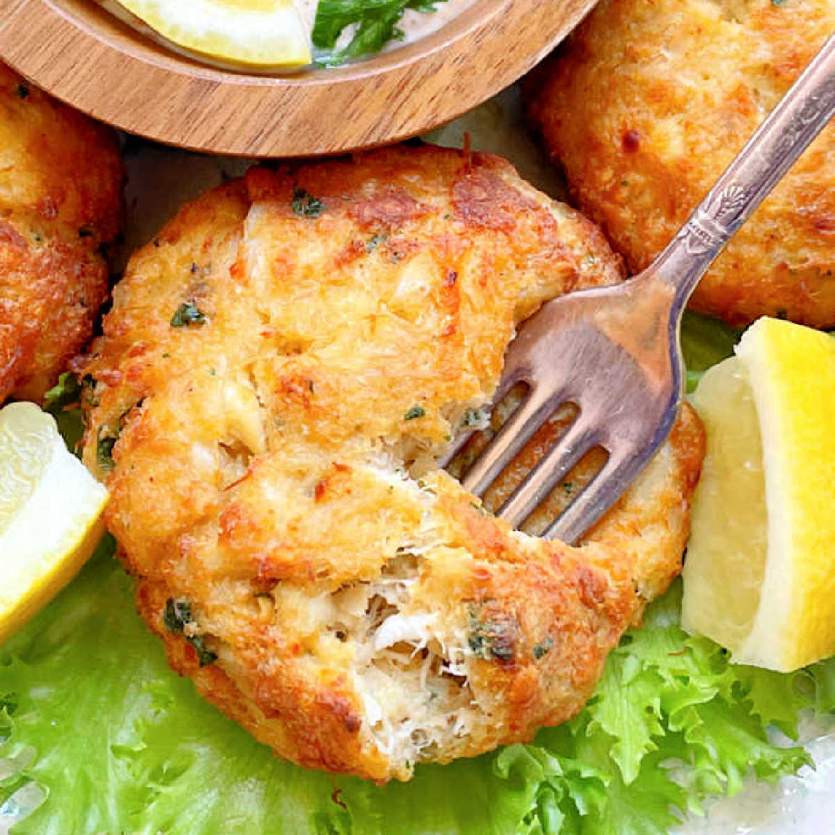 Air Fryer Crab Cakes - Recipe photo by Foodtastic Mom