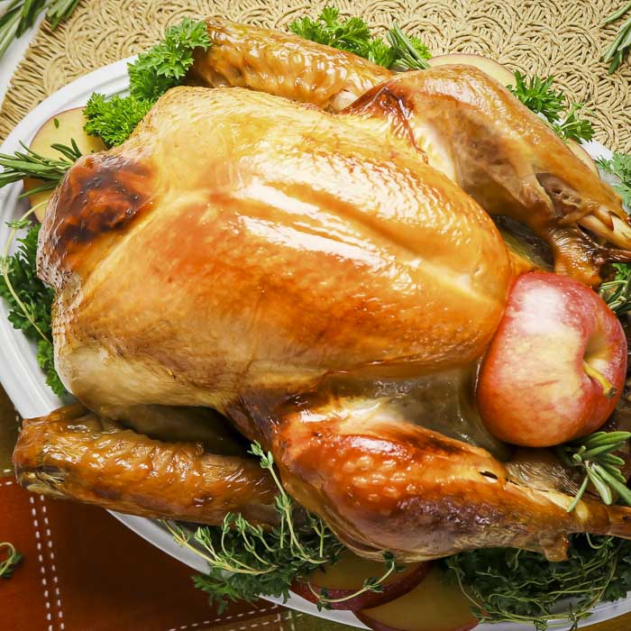 Delicious Apple Cider Brined Turkey - Recipe photo by dizzybusyandhungry