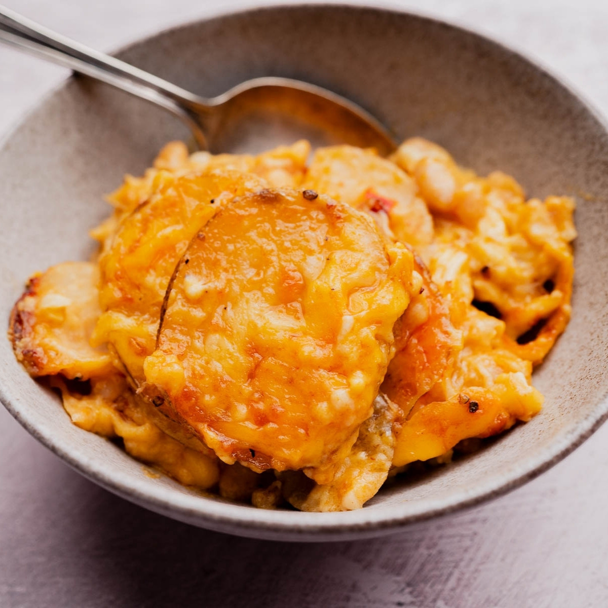 Cheesy Buffalo Potato Bake - Recipe photo by moon and spoon and yum.