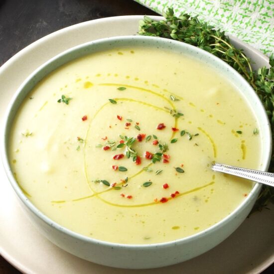 Cauliflower Leek and Potato Soup - Recipe photo by everydayhealthyrecipes