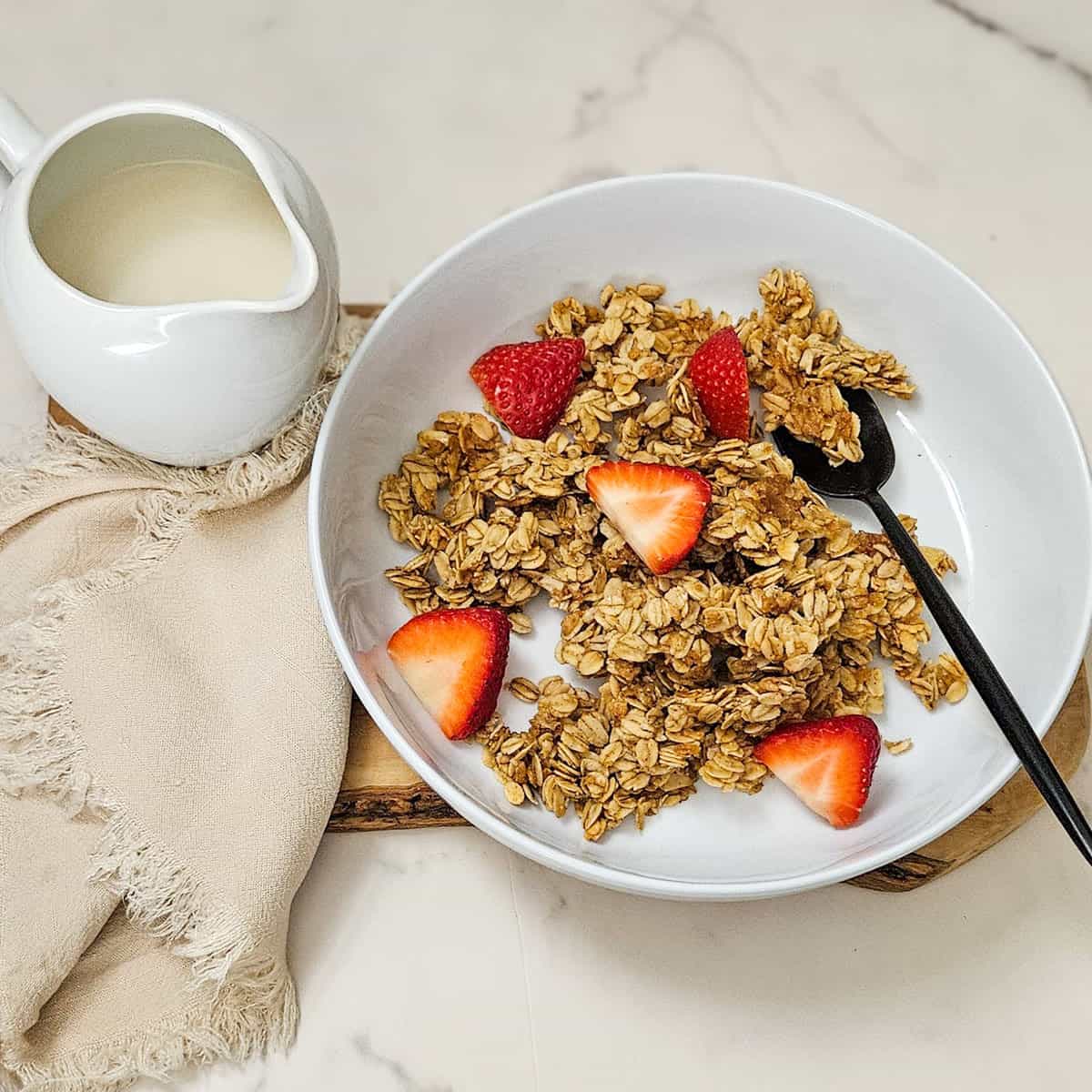 Vegan Chunky Chai-Spiced Granola - Recipe photo by seasonstwotaste
