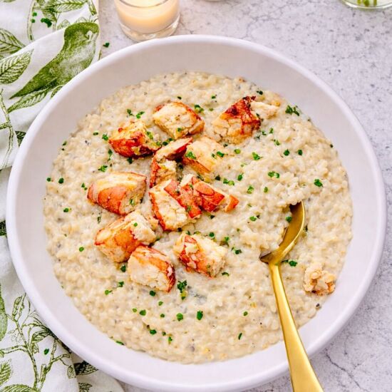 Creamy Lobster Risotto - Recipe photo by jennifercooks