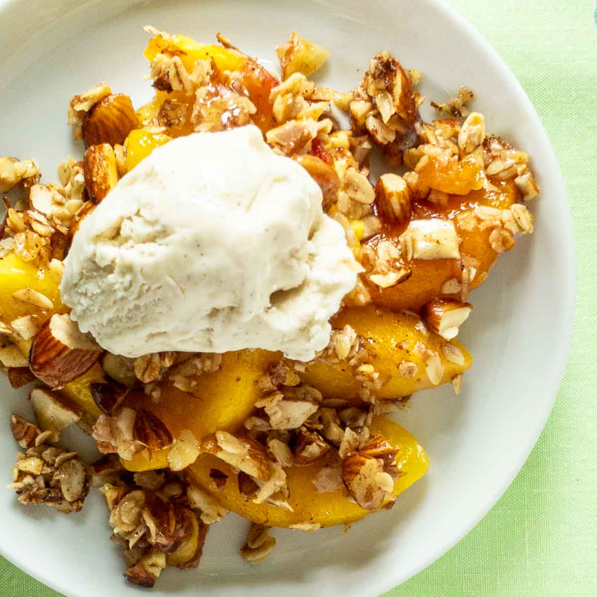 Gluten-Free Peach Crisp - Recipe photo by peelwithzeal
