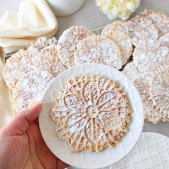 Crispy Lemon Pizzelle - Recipe photo by Savvysavingcouple