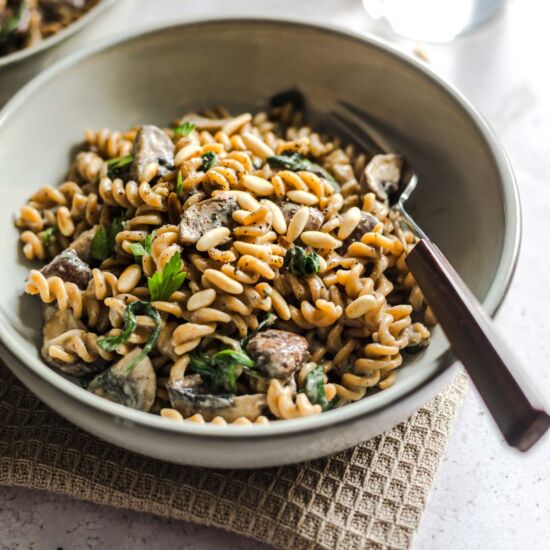 Creamy Vegan Mushroom Pasta - Recipe photo by veggiejam