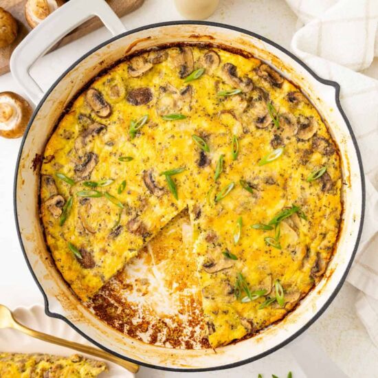 Sausage Mushroom Frittata - Recipe photo by livingchirpy