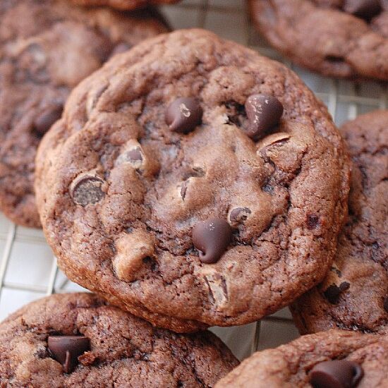 Sourdough discard chocolate cookies - Recipe photo by evabakes