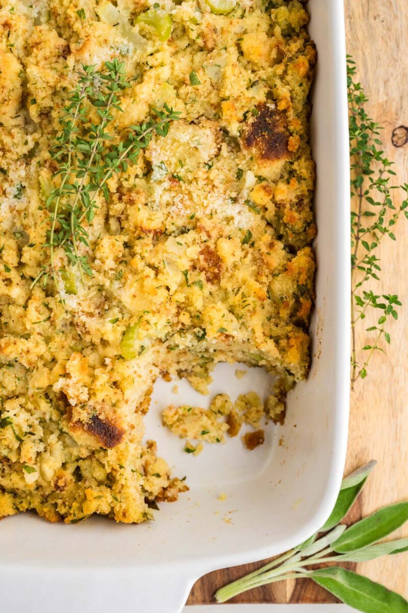 Southern Cornbread Dressing - Recipe photo by southern food and fun