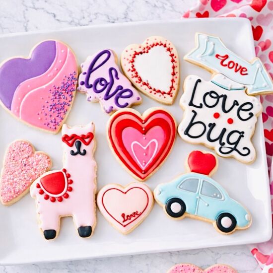 Valentine’s Day Sugar Cookies - Recipe photo by jennifercooks