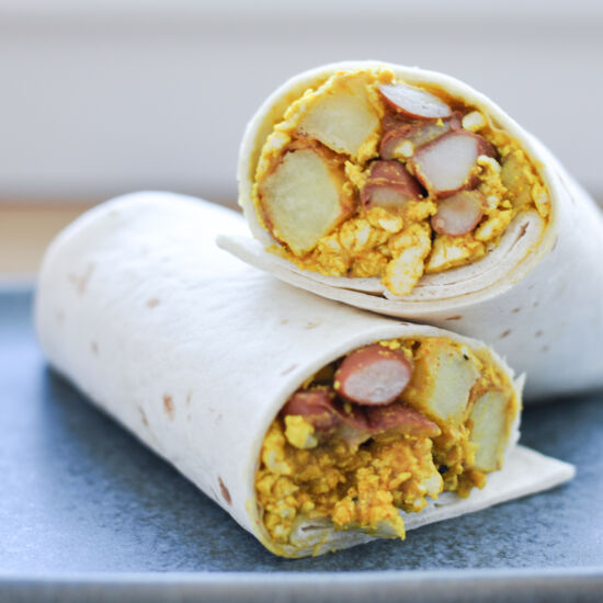 Vegetarian Breakfast Burrito - Recipe photo by bowlofyum
