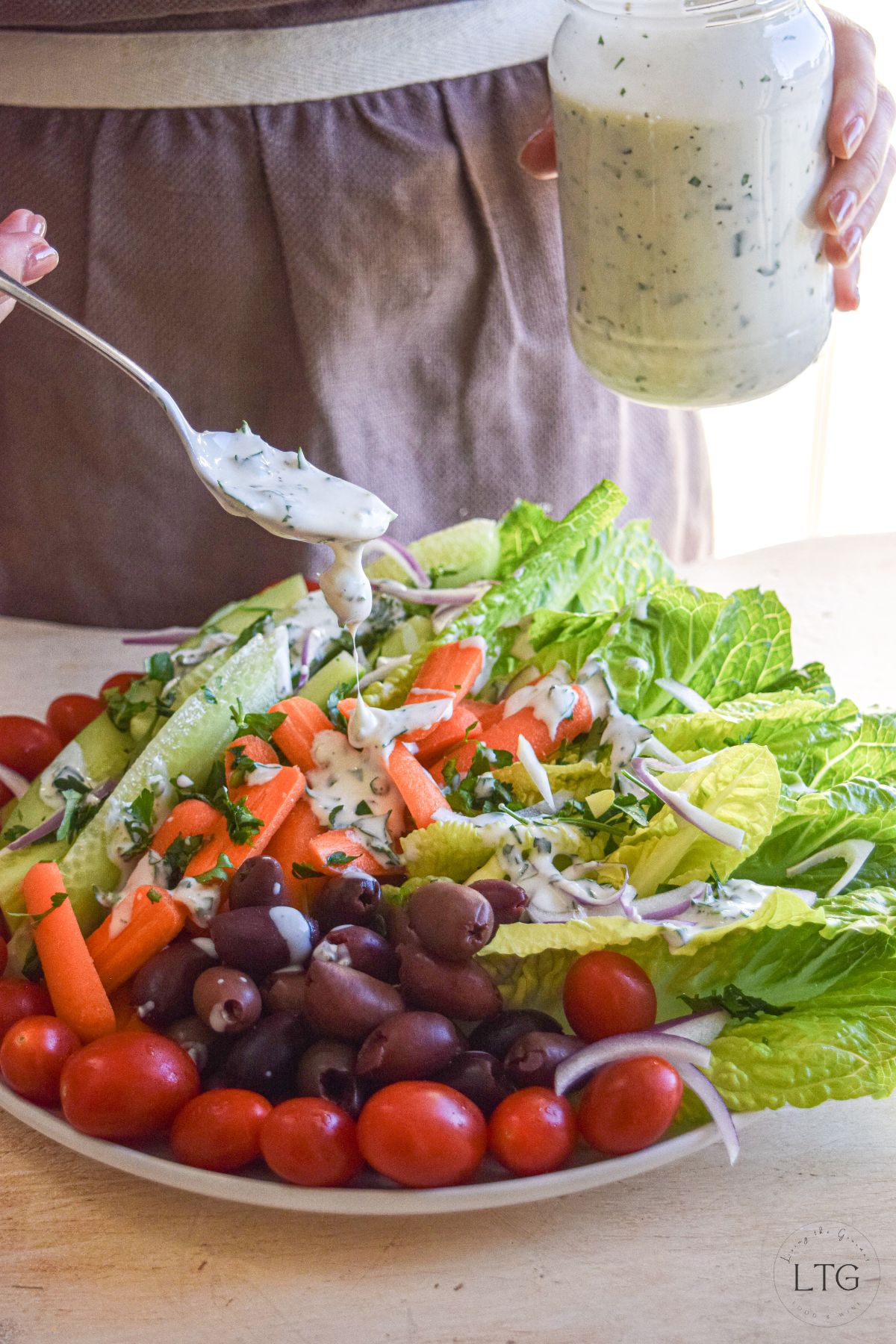 Creamy Buttermilk Salad Dressing - Recipe photo by LivingtheGourmet