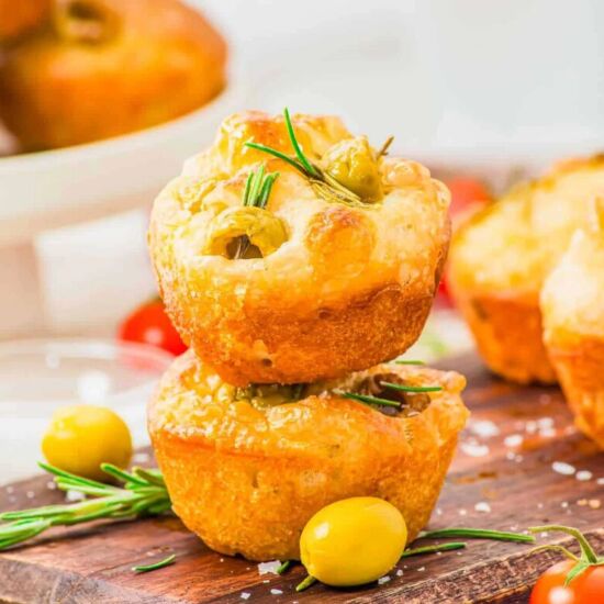 Focaccia Muffins - Recipe photo by Running to the Kitchen