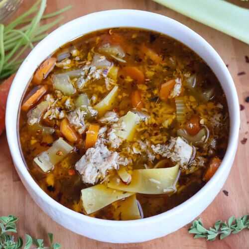 Gluten Free Chicken Noodle Soup - Recipe photo by goldengracekitchen