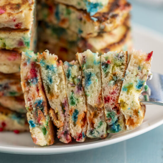 Confetti Pancakes - Recipe photo by BeyondtheCoop